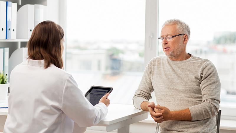 doctor and patient consult